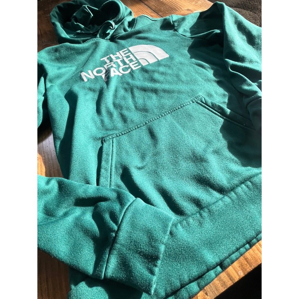 The North Face Mens Half Dome Logo Hoodie‎ Forest Green Small S Pullover - Picture 3 of 5